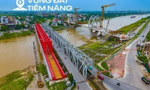 Cận cảnh cầu 1.800 tỷ sắp hoàn thành, thay thế cầu quay đầu tiên ở Việt Nam, nối Hà Nội với tỉnh sắp lên thành phố trực thuộc trung ương