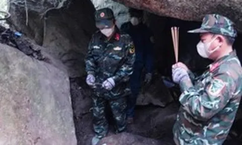 Thêm 2 hài cốt liệt sĩ được tìm thấy trong hang Đá Sập, chiều nay TP Đà Nẵng làm lễ truy điệu