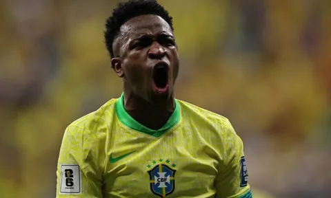 Hình ảnh tranh cãi của Vinicius sau khi bị loại khỏi World Cup