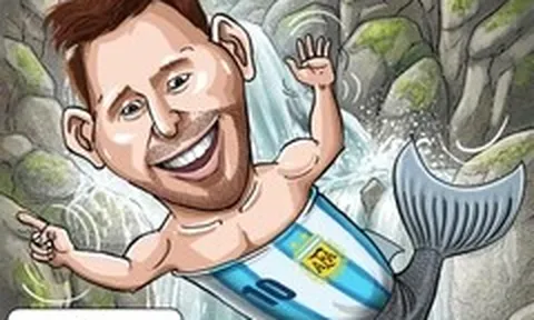 Argentina và Messi là những chú cá hồi cừ khôi