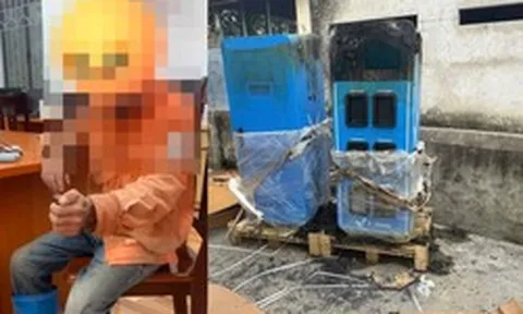 Đốt tủ đổi pin xe điện lúc đêm khuya, người đàn ông SN 1973 khai do say rượu