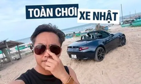 Cường ‘Đô la’ đem Mazda MX-5 đi vầy cát biển: Màu sơn mới khác dàn xe đang có, bộ sưu tập JDM số sàn nay lên tới 4 chiếc?