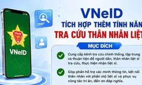 Hướng dẫn tra cứu thân nhân liệt sĩ trên VNeID