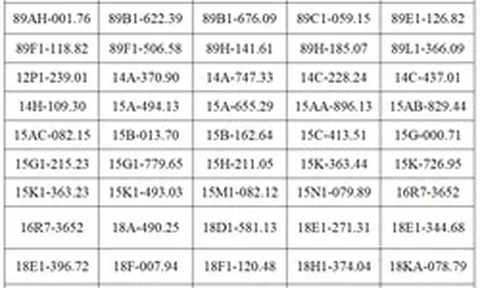 Công an đề nghị 257 chủ xe máy, ô tô vi phạm có biển số sau nhanh chóng nộp phạt nguội theo Nghị định 168