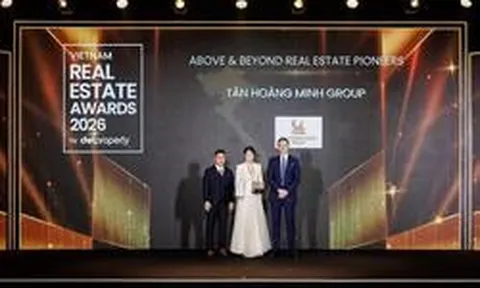 Giải mã lý do Tân Hoàng Minh giành giải tại Dot Property Vietnam Real Estate Awards 2026