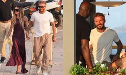 David Beckham cao lớn 1m80 vẫn hoá nhỏ bé bên sao bóng rổ cao gần 2m, Victoria 52 tuổi khí chất và nhan sắc vẫn áp đảo