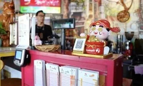 Mô hình cà phê kết hợp Vietlott giúp chủ điểm gia tăng thu nhập