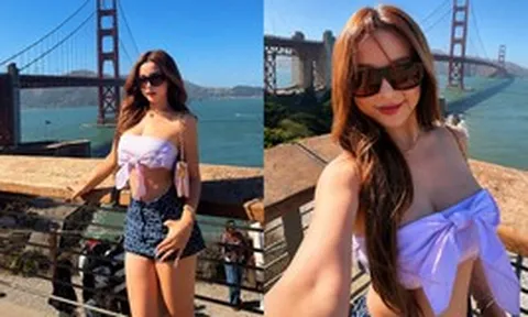 Hot girl đẹp nhất nhì Việt Nam U40 đi khắp thế gian, tới Mỹ gặp 1 người "buôn bao nhiêu chuyện"