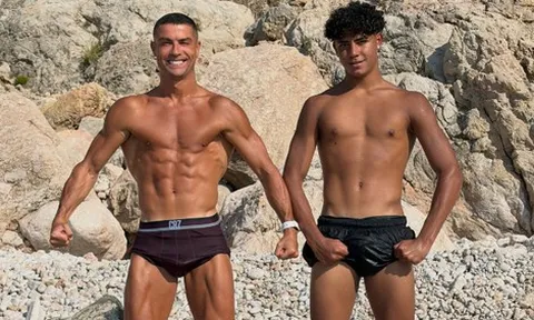 Ronaldo đầy tự tin vào con trai kiêm người thừa kế đế chế tỷ đô: "Thằng bé sẽ còn cao lớn hơn tôi".