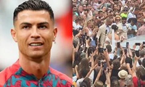 Ronaldo bật cười trước cảnh một đám cưới bị 2.000 người náo loạn vì nhầm tưởng cô dâu chú rể là Georgina và Ronaldo