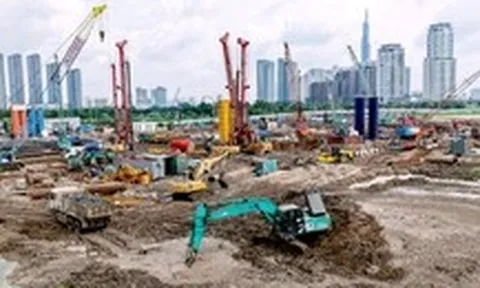 Công trường Trung tâm hành chính TP.HCM sau 3 tháng thi công