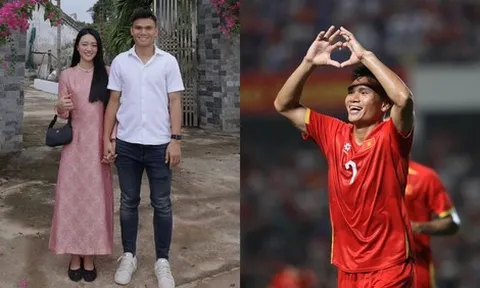 "Cầu thủ nghèo nhất U23 Việt Nam" phải bán trâu đi đá bóng, giờ tậu nhà xe tiền tỷ, vợ đẹp con ngoan