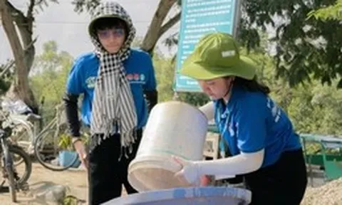 In dấu chân tình nguyện trên ấp Thiềng Liềng
