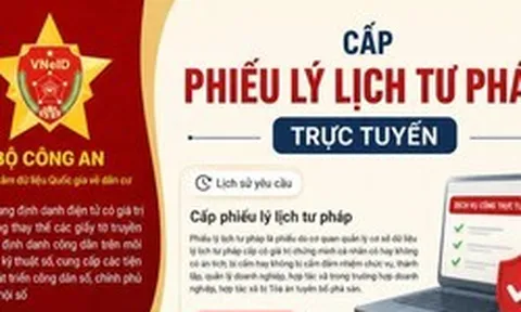 Các bước thực hiện cấp Phiếu lý lịch tư pháp trực tuyến