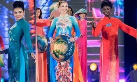 Hơn 100 đại diện sắc đẹp thế giới và “lời chào Việt Nam” qua áo dài của NTK Đỗ Trịnh Hoài Nam