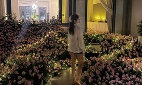 Ngôi nhà của Diệp Lâm Anh - nơi "hồng hài nhi" kém 11 tuổi phủ kín 6.836 đóa hoa hồng, đẹp hơn cả cổ tích