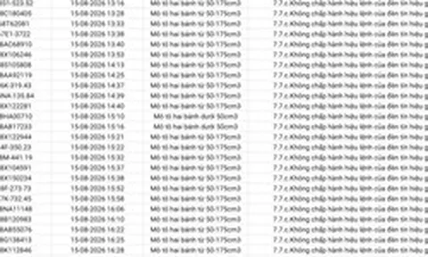 359 chủ xe máy, ô tô vi phạm trong danh sách sau đây nhanh chóng nộp phạt nguội theo Nghị định 168
