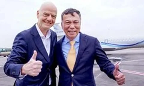 Chủ tịch FIFA Gianni Infantino đã đến Hà Nội
