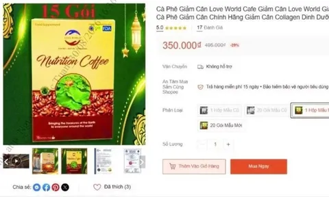 Bộ Y tế đề nghị xác minh loại cà phê giảm cân có dấu hiệu vi phạm