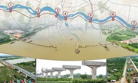Toàn cảnh 7 cây cầu bắc qua sông Hồng đặt mục tiêu hoàn thành trong năm APEC 2027