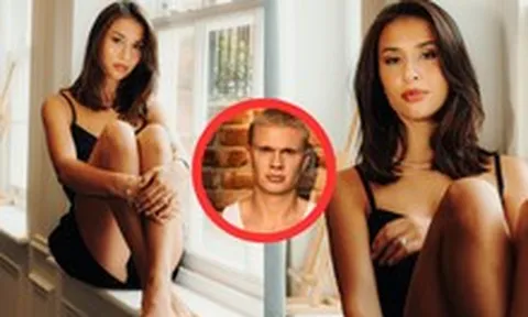 Visual sexy, ngọt ngào của bạn gái 'thanh mai trúc mã' khiến "thánh meme" Haaland say đắm