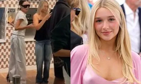 “Cam thường” của team qua đường bóc nhan sắc thật của tiểu thư Harper nhà Beckham ở quán kem: Có xinh đẹp, nũng nịu như ảnh trên mạng?