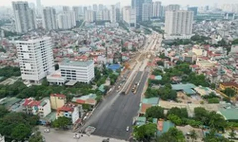 Hà Nội: Cận cảnh Vành đai 2,5 nối Tây Hồ Tây bắt đầu thảm nhựa, sắp thông xe