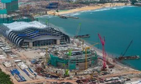 Tăng tốc trên công trình nhà hát APEC Phú Quốc
