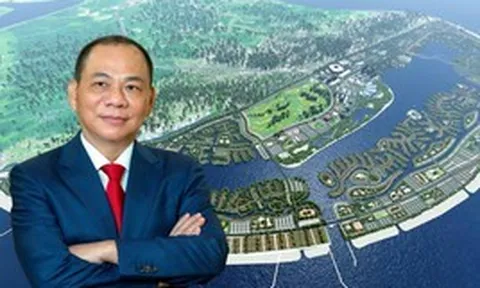 Tỷ phú Phạm Nhật Vượng đang cho gần 9.000 người, hơn 2.000 máy móc thi công xuyên ngày đêm tại siêu dự án 18 tỷ USD