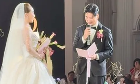 Nam NSƯT vừa lấy vợ 3 ở Hà Nội: "Vai diễn mà anh muốn diễn lâu nhất đấy là được làm chồng của em"