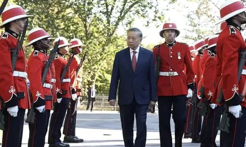 Lễ đón trọng thể Tổng Bí thư, Chủ tịch nước Tô Lâm thăm cấp Nhà nước tới Canada