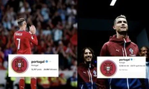 Ronaldo "dứt áo ra đi", trang MXH của LĐBĐ Bồ Đào Nha lập tức "bay màu" hơn 1 triệu lượt theo dõi