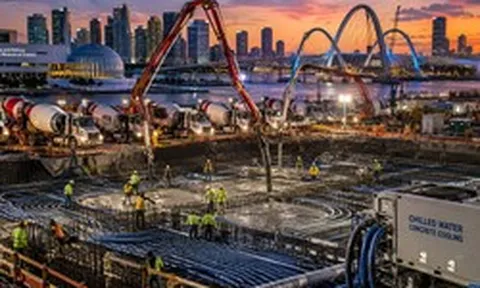 Phát hiện 408 xe tải trộn bê tông đổ 2.807 m3 liên tục cả ngày lẫn đêm, bí mật dưới lòng đất của công trình lộ diện