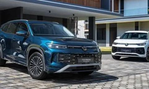 Lộ trang bị Volkswagen Tayron tại Việt Nam: Chênh 300 triệu đổi thành treo thích ứng, loa hàng hiệu, đèn ma trận