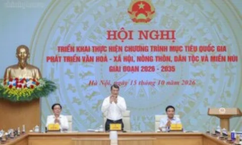Thủ tướng Lê Minh Hưng chủ trì Hội nghị triển khai Chương trình mục tiêu quốc gia phát triển văn hóa - xã hội, nông thôn, dân tộc miền núi