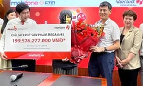 Tối nay đã có người trúng Vietlott gần 200 tỉ đồng