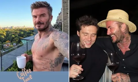 David Beckham khoe body săn chắc ở tuổi 51