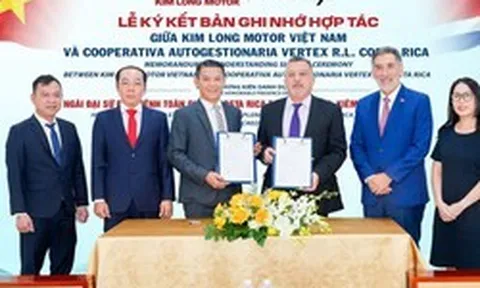 KIM LONG MOTOR hợp tác với đối tác Costa Rica, mở cơ hội đưa dòng xe Việt vào thị trường Trung Mỹ