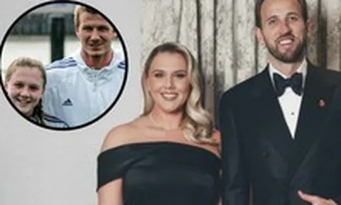 Cô bé 4 tuổi bên cạnh Beckham giờ đây trở lại hậu phương của Harry Kane với chuyện tình “độc nhất vô nhị”